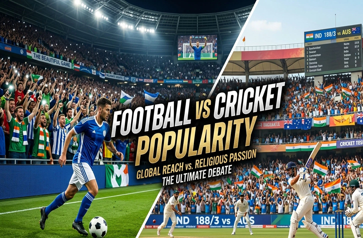Football vs Cricket Popularity