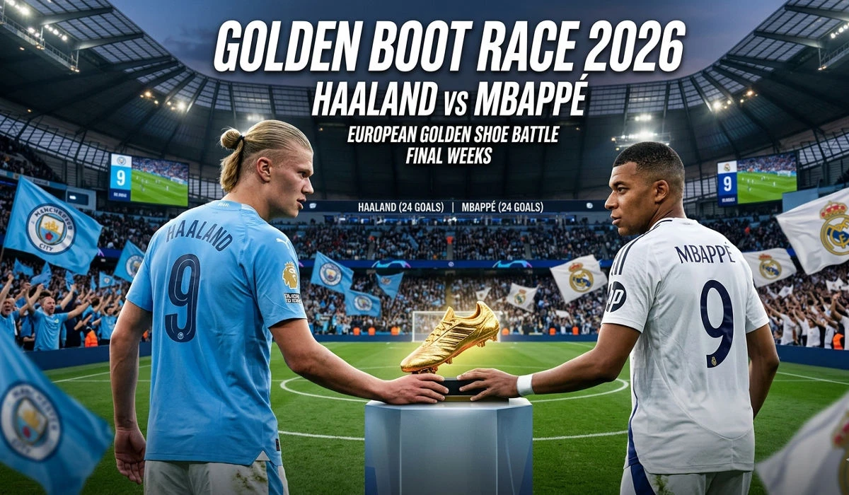 Golden Boot Race 2026 Haaland vs Mbappe