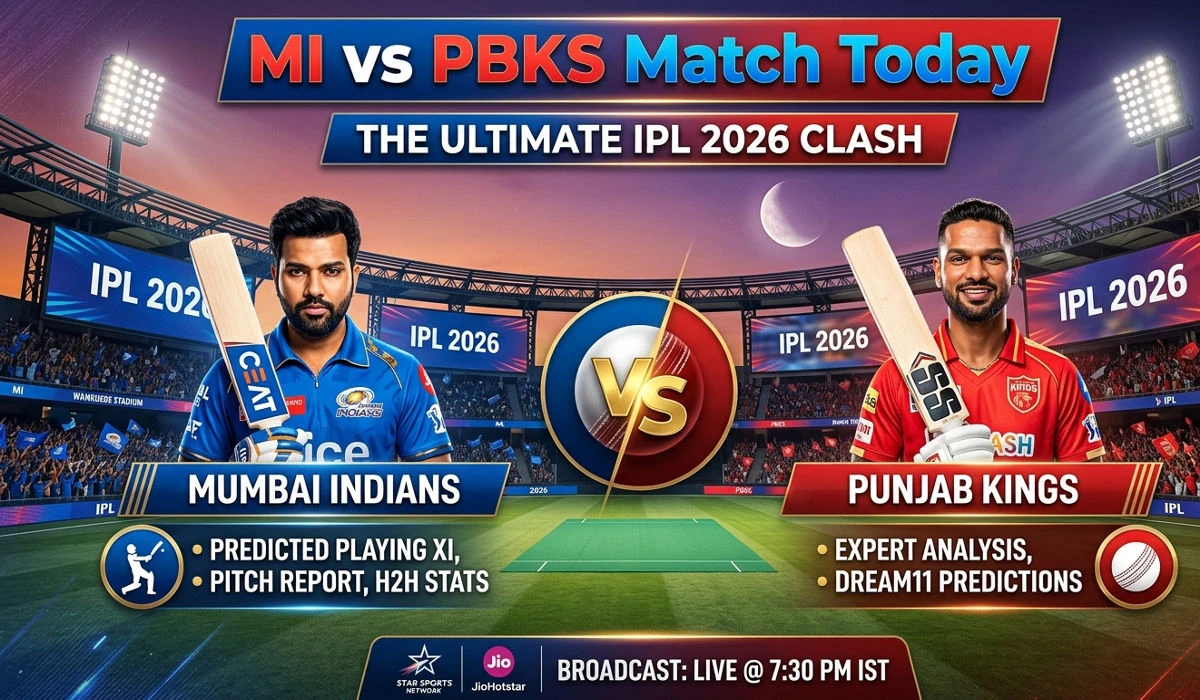 MI vs PBKS Match Today