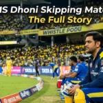MS Dhoni Skipping Match