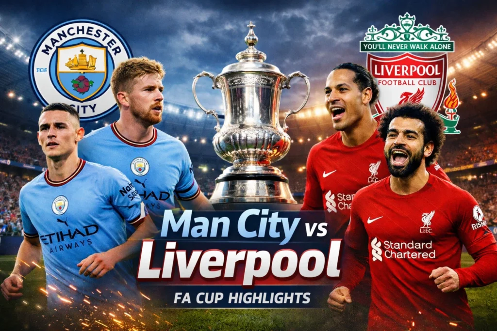 Man City vs Liverpool FA Cup Highlights