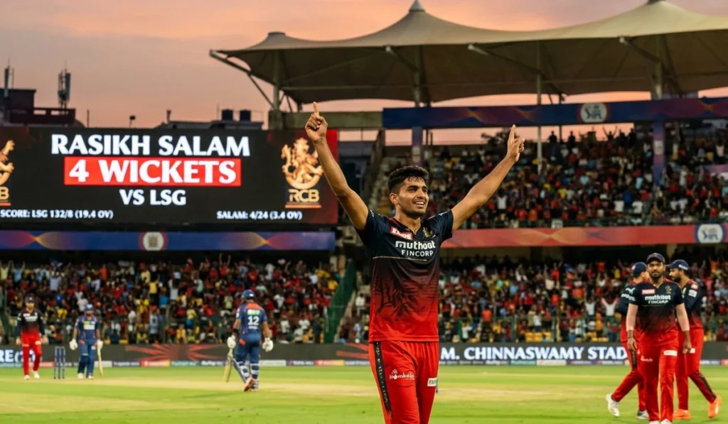 Rasikh Salam 4 Wickets vs LSG